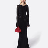 Abito lungo donna Twentyfourhaitch Algedi nero