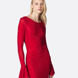 Abito lungo donna Twentyfourhaitch Algedi rosso