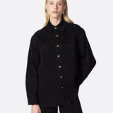 Camicia strass donna Twentyfourhaitch nero