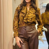 Camicia Donna Odi Odi Ficulle Marrone