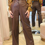 Pantapalazzo Donna Kostumn Ecopelle Marrone