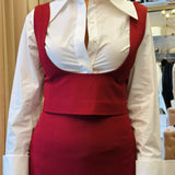 Gilet Smanicato Donna Kostumn Bordeaux