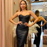 Abito donna Twentyfourhaitch Ecliptic nero