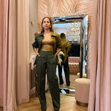 Pantalone Donna Kostumn Palazzo Verde Militare