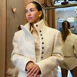 Blazer Corto Donna Bohemian Vi Bianco