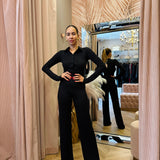 Pantalone In Maglia Donna Kostumn Nero