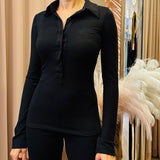 Polo In Maglia Donna Kostumn Nero