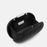 Clutch Twentyfourhaitch Isidora Nero Strass