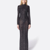 Abito Lungo Donna Twentyfourhaitch Kaira Nero/Argento