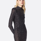 Abito Lungo Donna Twentyfourhaitch Kaira Nero/Argento