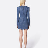 Abito Donna Twentyfourhaitch Kelos Blu Denim Crystal