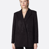 Giacca Doppiopetto Donna Twentyfourhaitch Uliane Nero Strass