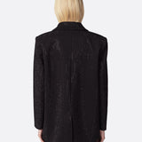 Giacca Doppiopetto Donna Twentyfourhaitch Uliane Nero Strass