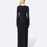 Abito lungo donna Twentyfourhaitch Zinae nero
