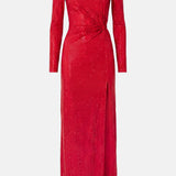 Abito Lungo Donna Twentyfourhaitch Zinaè Rosso